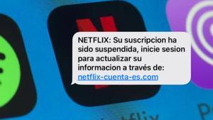 Estafa Netflix SMS