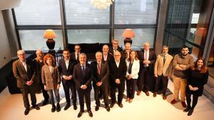Plenario del Consorci de la Zona Franca de Barcelona, presidido por el alcalde, Jaume Collboni