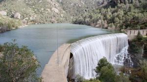 El pantano de Margalef (Priorat), al límite de su capacidad.