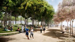 Parc de la Mar Bella, que unirá con el frente marítimo los barrios de Diagonal Mar, el Front Marítim del Poblenou, el Besòs y el Maresme.